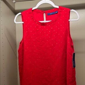 Apt 9 sleeveless textured vibrant red tank / shell